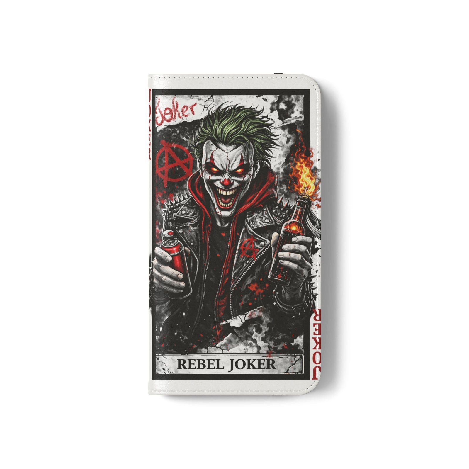 Rebel Joker – Deck of Cards Flip Wallet Phone Case | LordzKreationz - Image 11