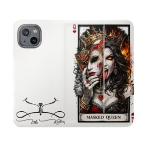 Masked Queen – Deck of Hearts Flip Wallet Phone Case | LordzKreationz - Image 57