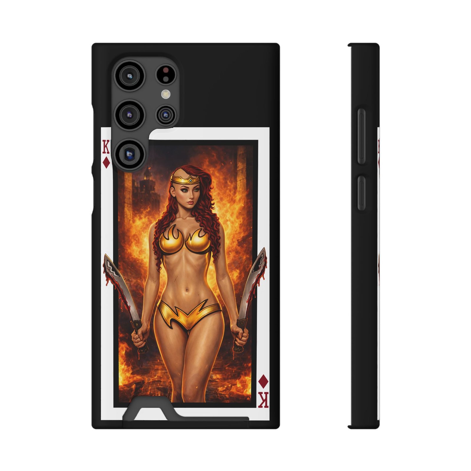 Let’s Play – Deck of Diamonds Slim Card Holder Phone Case | LordzKreationz - Image 21