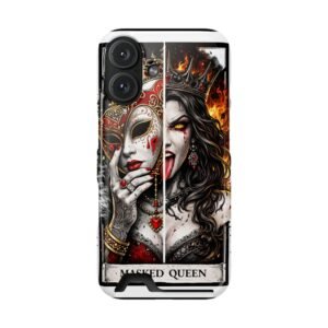 Masked Queen – Deck of Cards Slim Card Holder Phone Case | LordzKreationz - Image 139