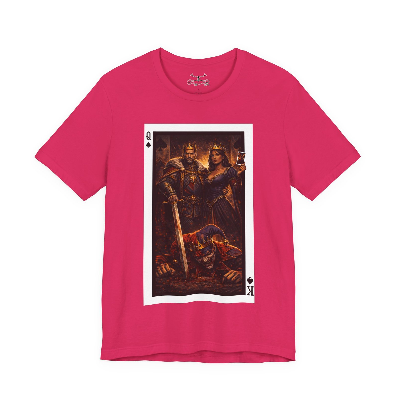 Man Down – King & Queen of Spades T-Shirt - Image 37