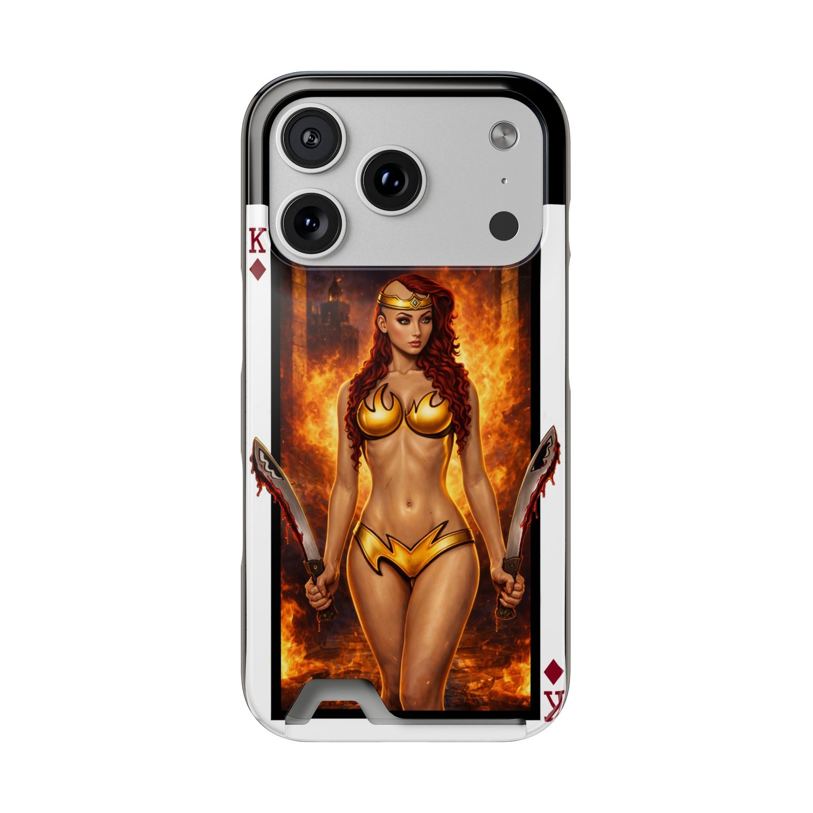 Let’s Play – Deck of Diamonds Slim Card Holder Phone Case | LordzKreationz - Image 117
