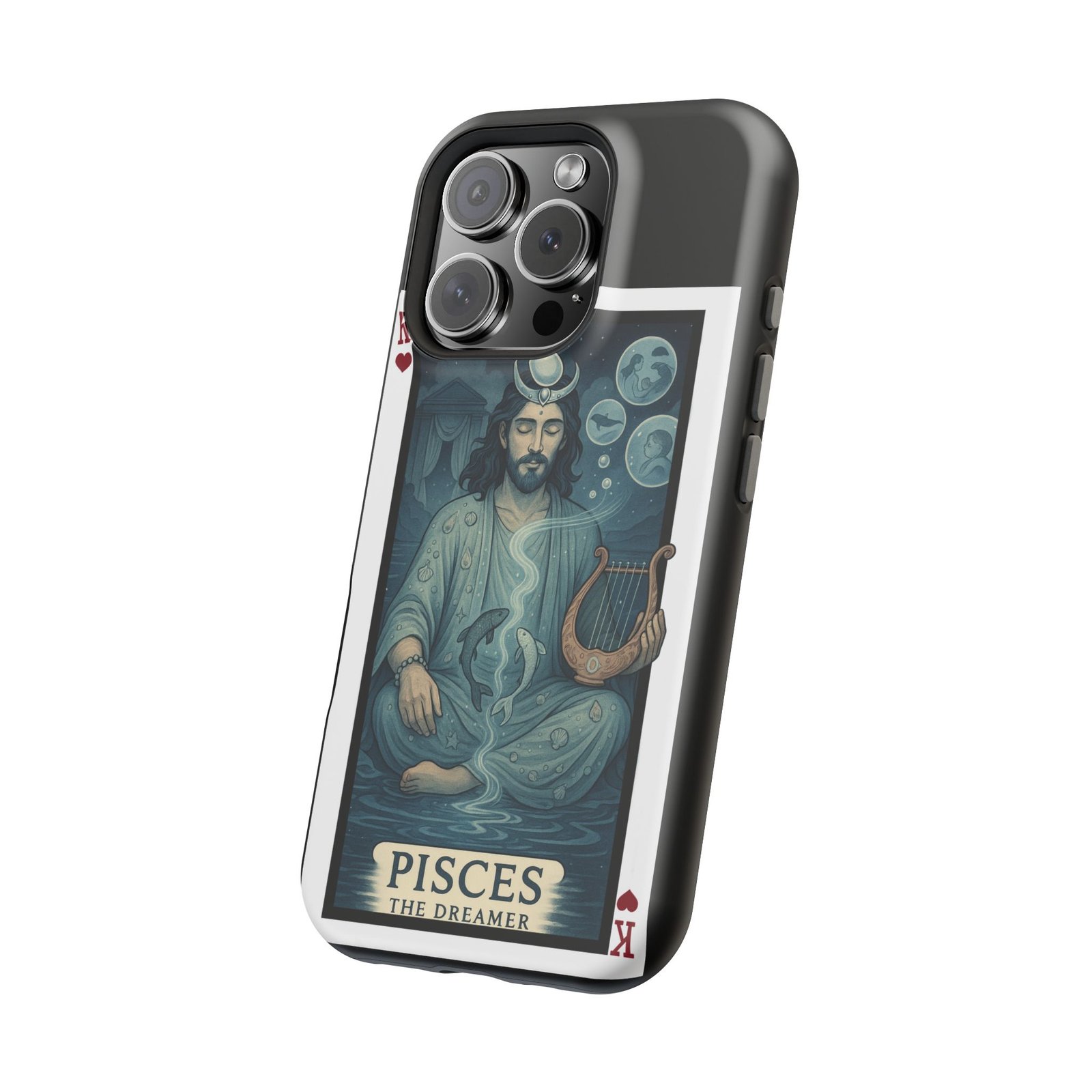 Pisces – Deck of Hearts – MagSafe® Protective Phone Case - Image 49