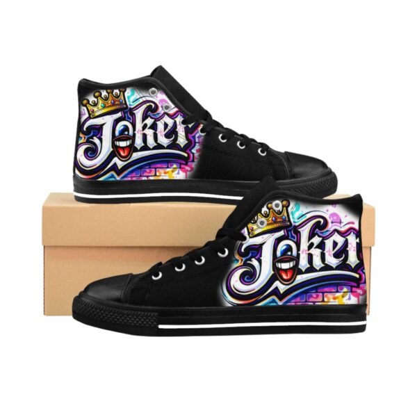 Joker Graffiti Men's High-top Sneakers