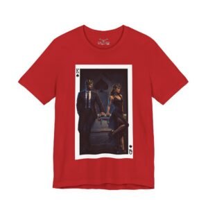 Good-Bye – Deck of Cards King and Queen of Spades Graphic T-Shirt - Image 42