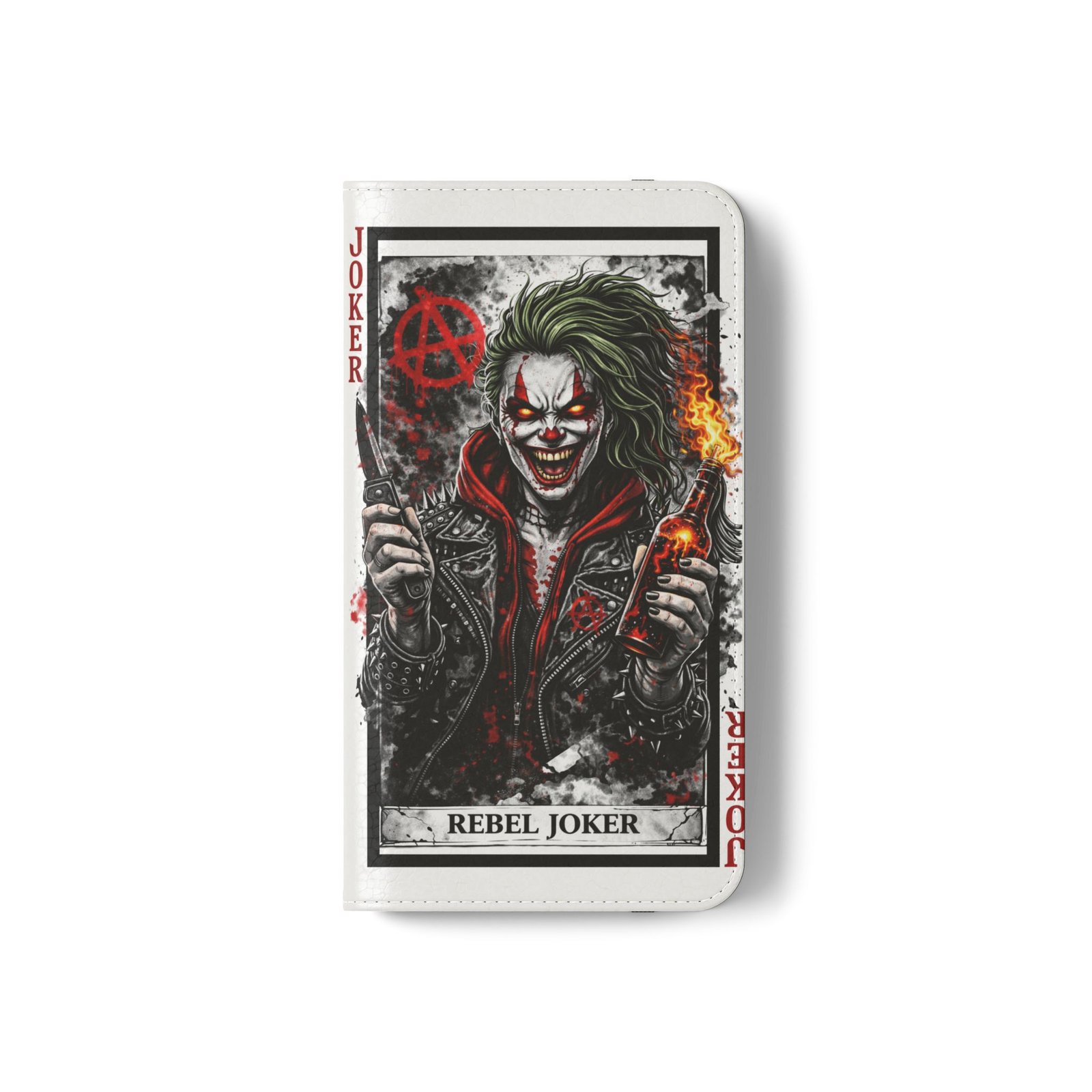 Rebel Joker – Deck of Cards Flip Wallet Phone Case | LordzKreationz - Image 3