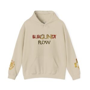 BurGUNdy Flow Unisex Heavy Blend™ Hooded Sweatshirt - Image 9