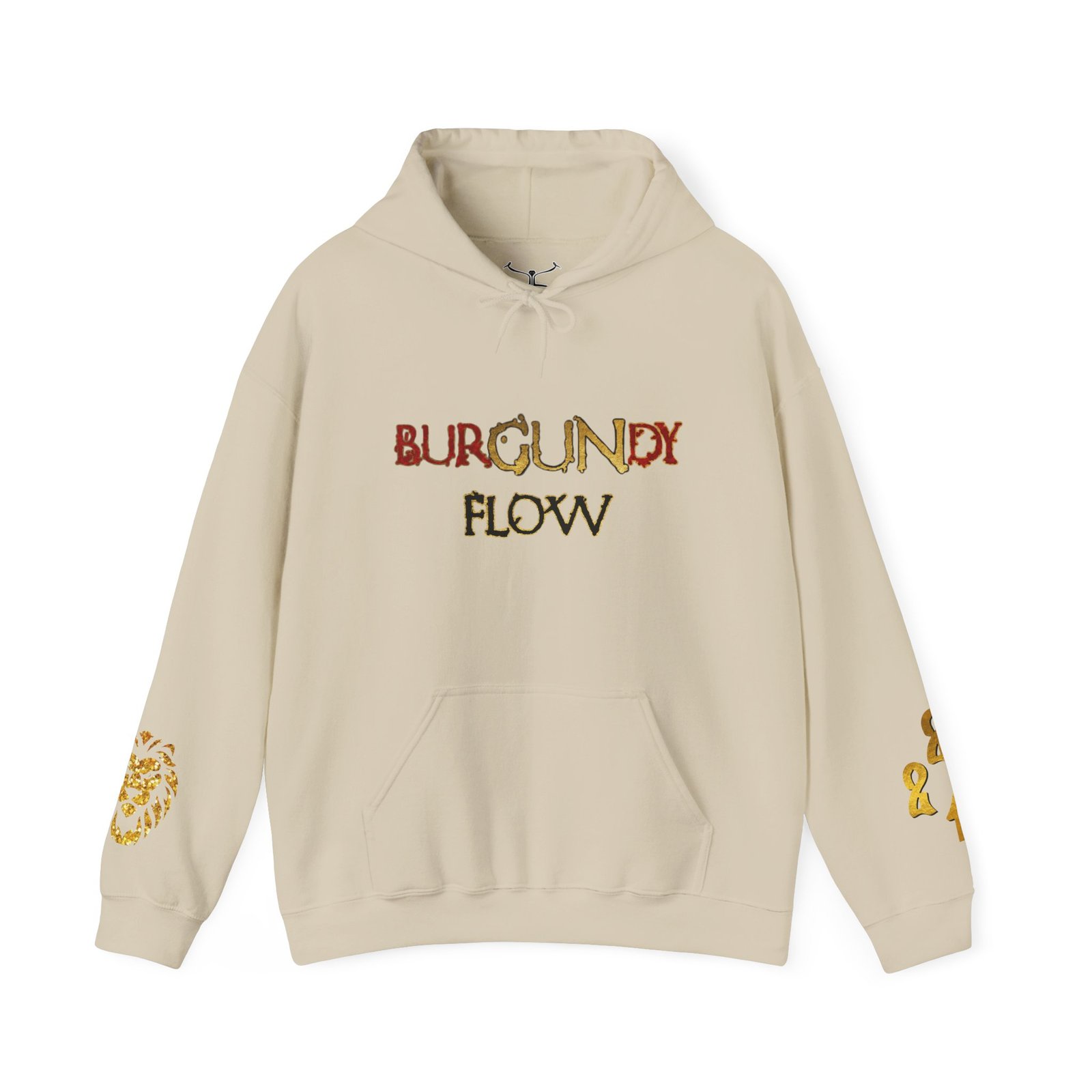 BurGUNdy Flow Unisex Heavy Blend™ Hooded Sweatshirt - Image 9