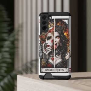 Masked Queen – Deck of Cards Slim Card Holder Phone Case | LordzKreationz - Image 40