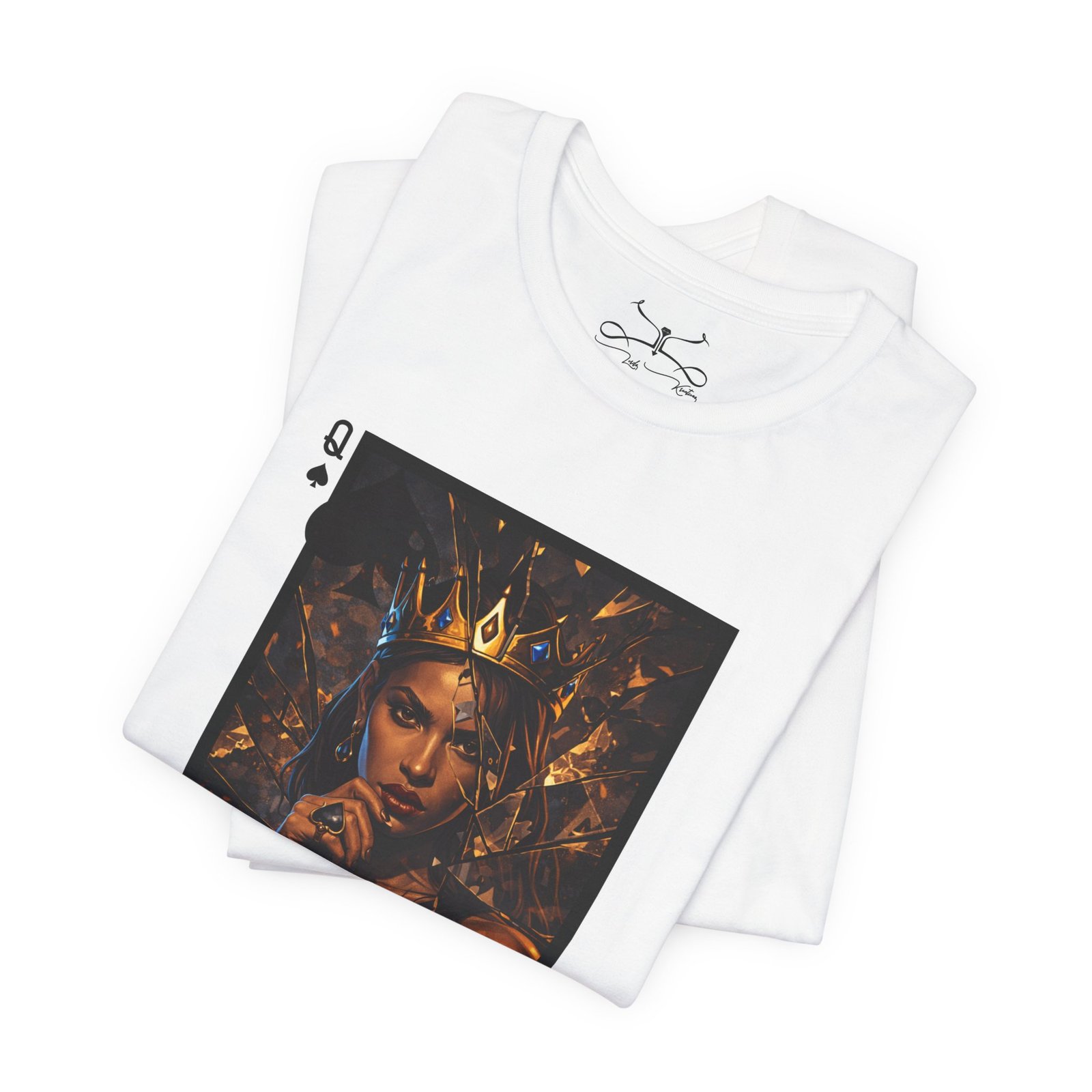 Broken Spade – Deck of Cards Graphic T-Shirt - Image 7