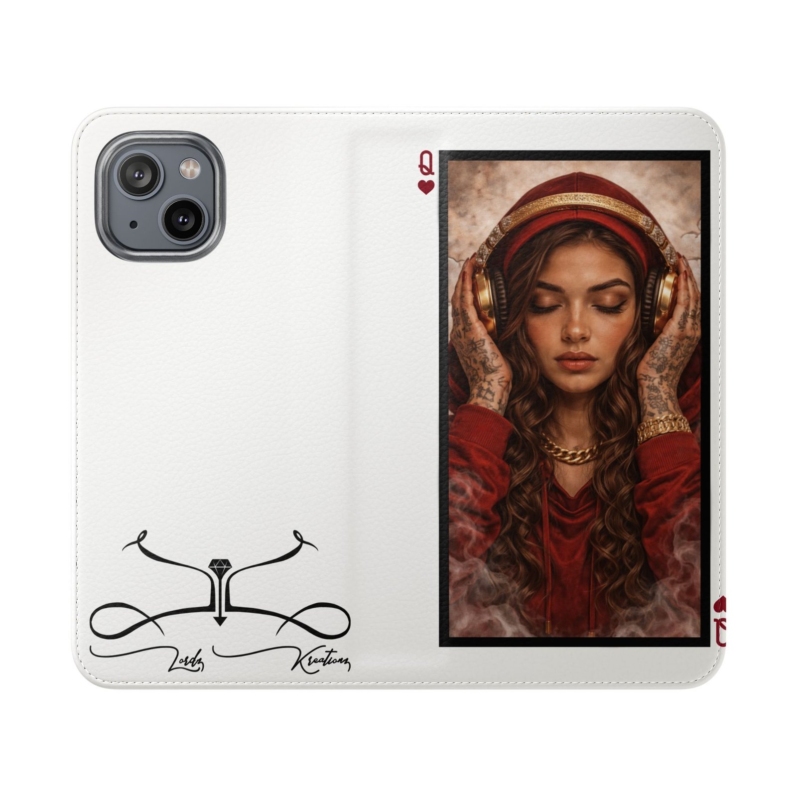 Hear No Evil – LordzKreationz Deck of Cards Flip Wallet Phone Case - Image 57