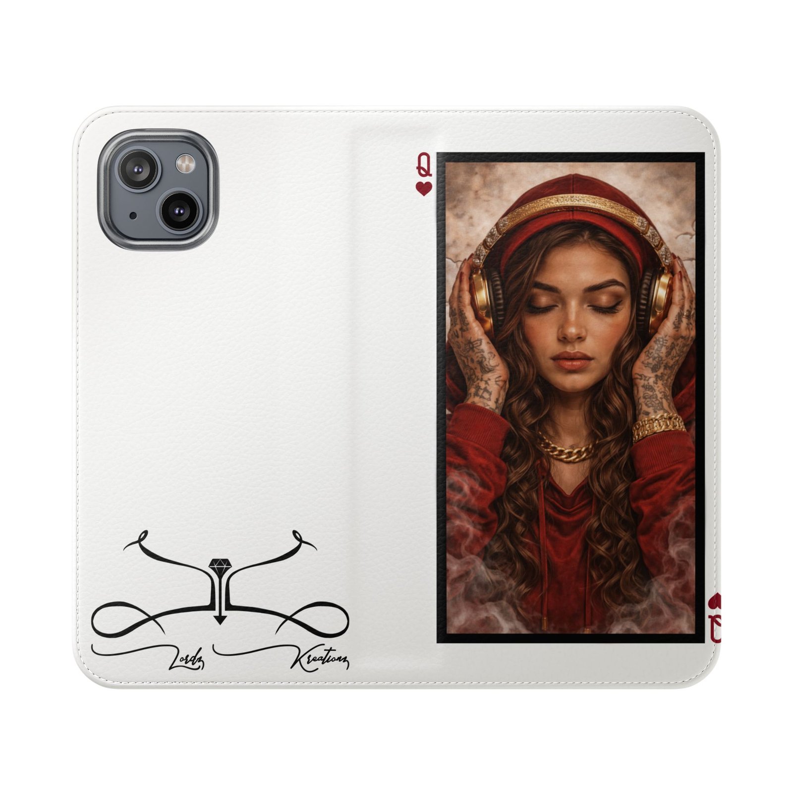Hear No Evil – LordzKreationz Deck of Cards Flip Wallet Phone Case - Image 65