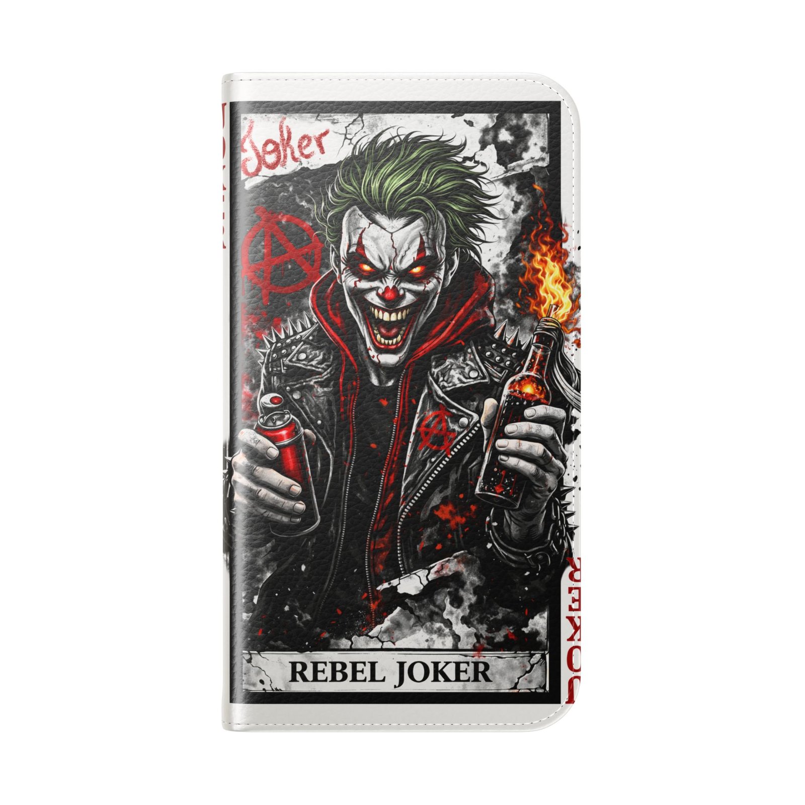 Rebel Joker – Deck of Cards Flip Wallet Phone Case | LordzKreationz - Image 32