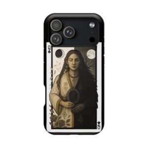Libra – Deck of Clubs – MagSafe® Protective Phone Case - Image 3