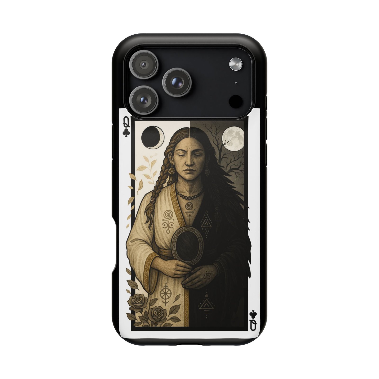 Libra – Deck of Clubs – MagSafe® Protective Phone Case - Image 3