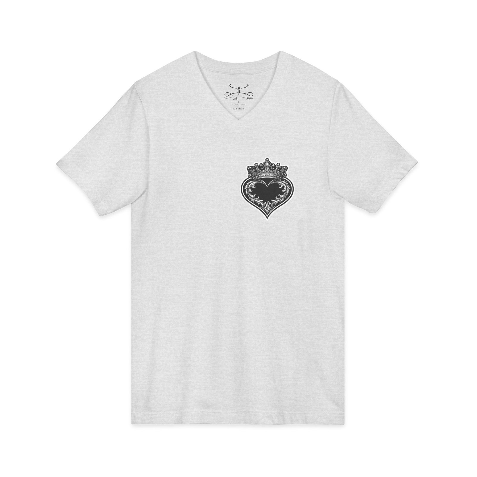 Heart Sleeve V-Neck Tee - Image 11