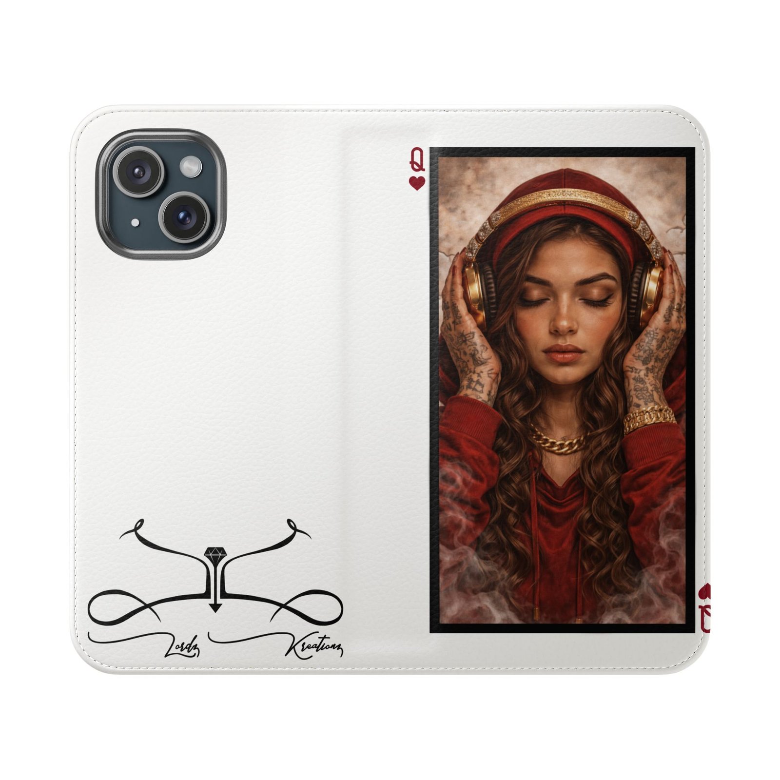 Hear No Evil – LordzKreationz Deck of Cards Flip Wallet Phone Case - Image 41