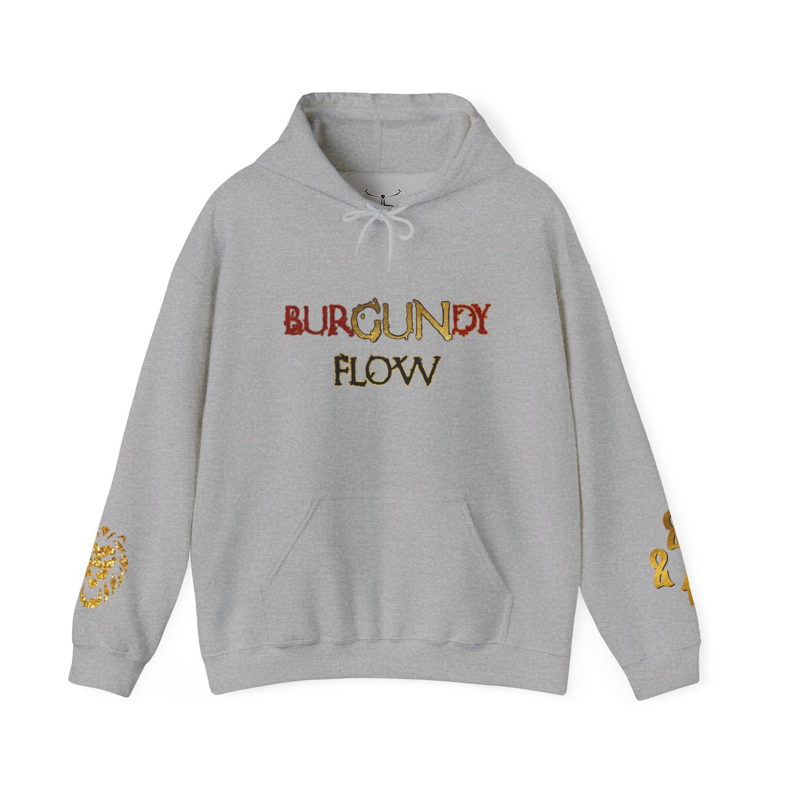 BurGUNdy Flow Unisex Heavy Blend™ Hooded Sweatshirt - Image 13