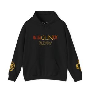 BurGUNdy Flow Unisex Heavy Blend™ Hooded Sweatshirt - Image 5