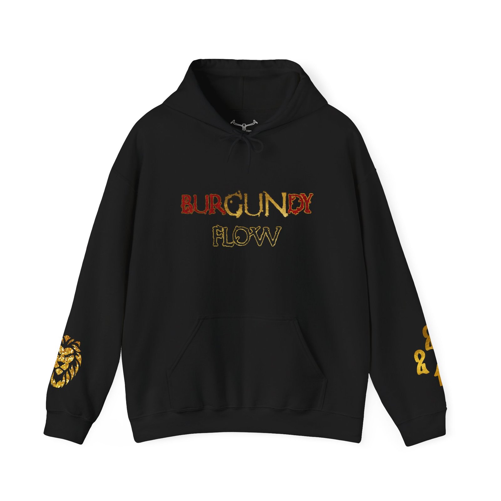 BurGUNdy Flow Unisex Heavy Blend™ Hooded Sweatshirt - Image 5