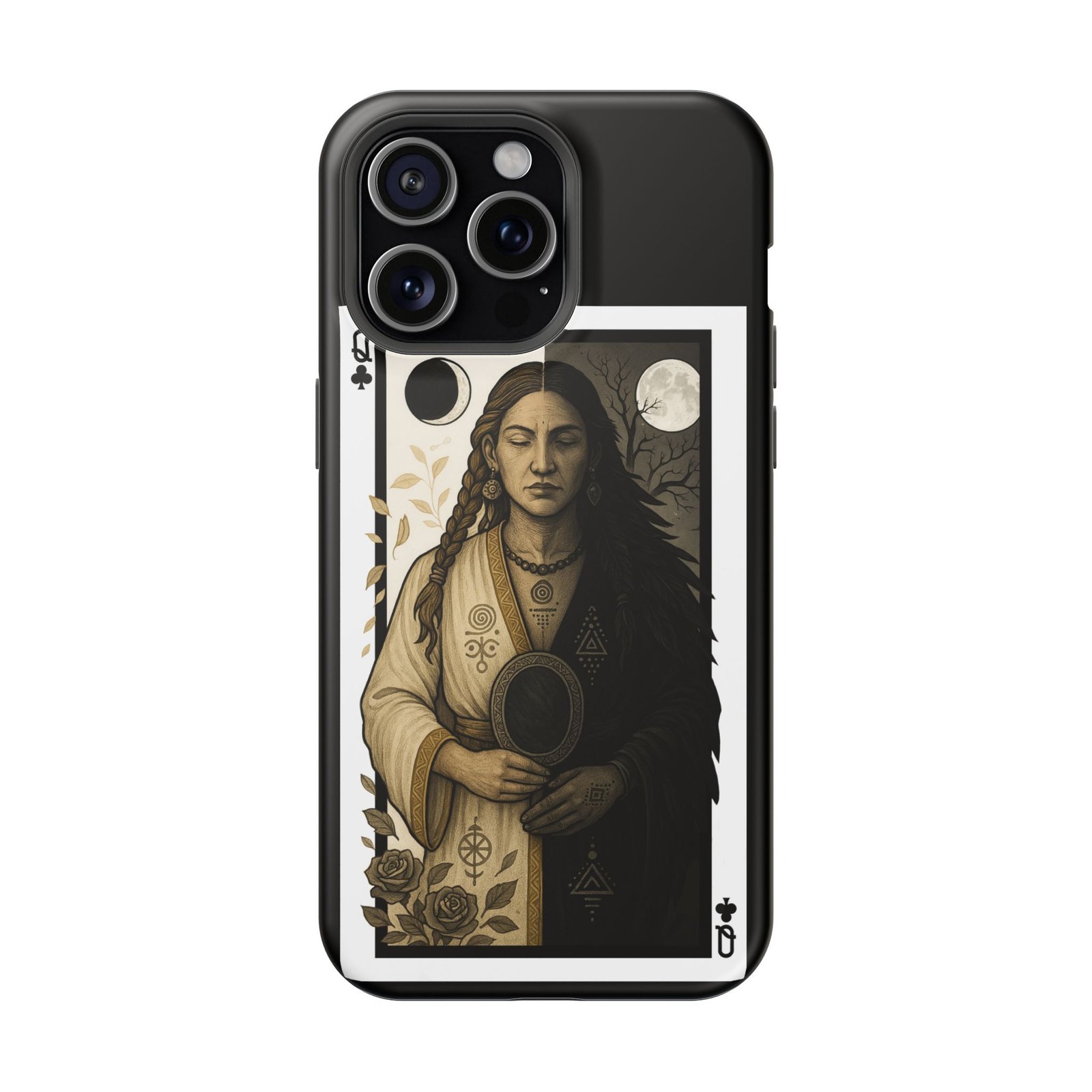 Libra – Deck of Clubs – MagSafe® Protective Phone Case - Image 24