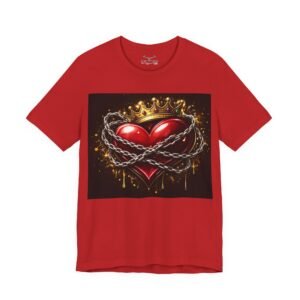 Hearts Unisex Jersey Short Sleeve Tee - Image 49