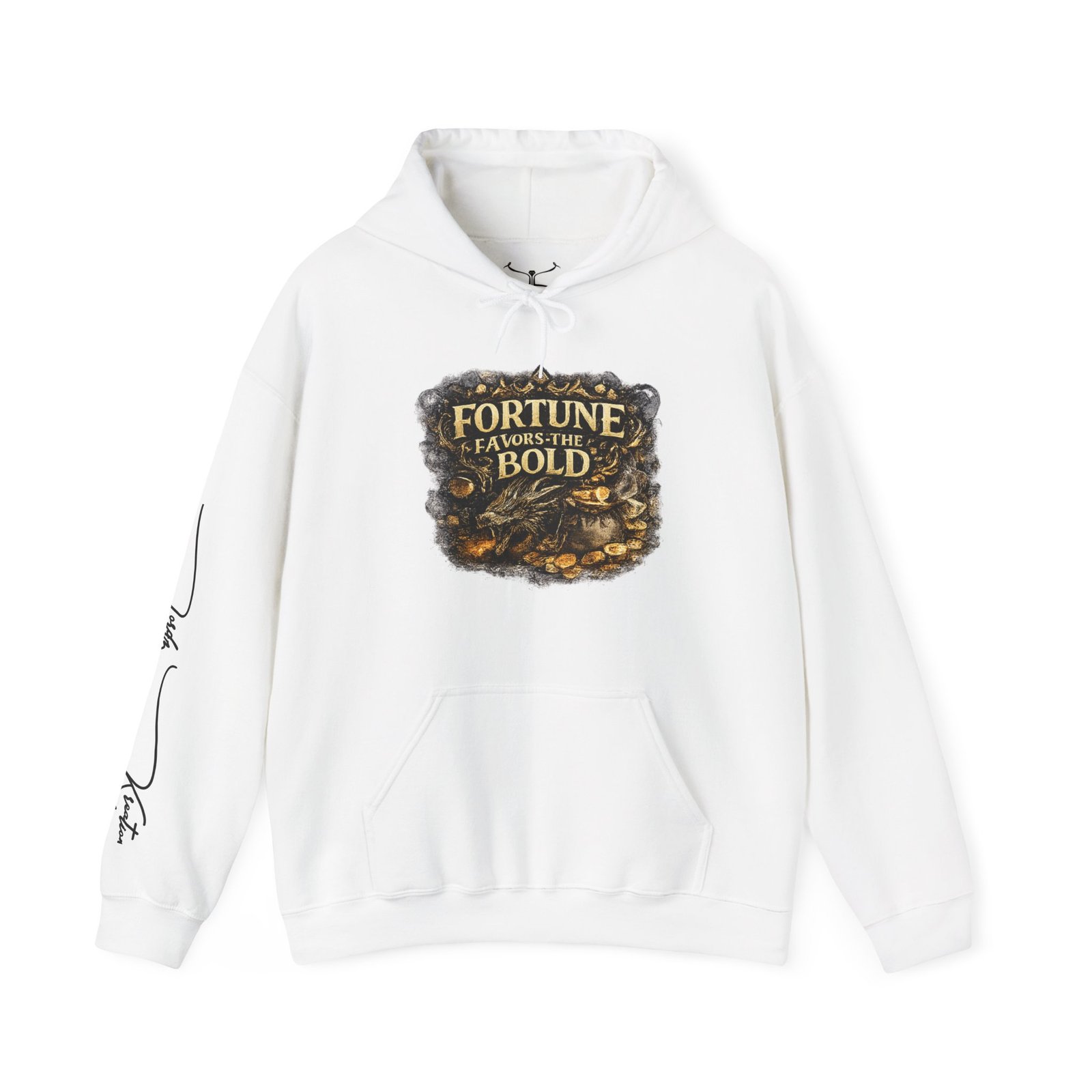 Fortune Favors the Bold Unisex Heavy Blend™ Hooded Sweatshirt - Image 1