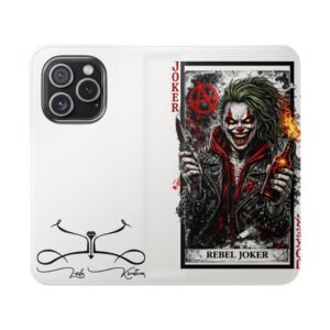 Rebel Joker – Deck of Cards Flip Wallet Phone Case | LordzKreationz - Image 45