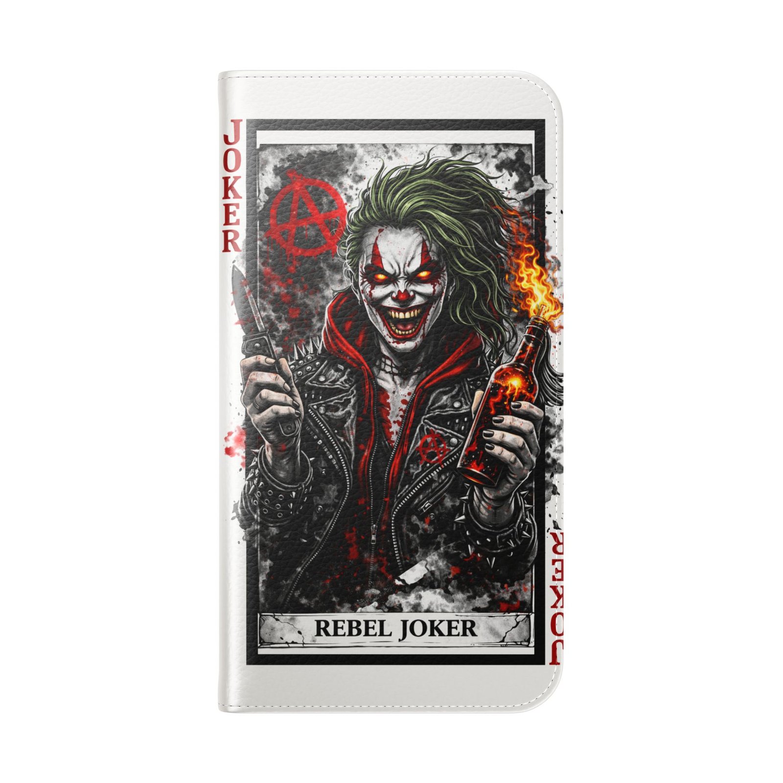Rebel Joker – Deck of Cards Flip Wallet Phone Case | LordzKreationz - Image 72