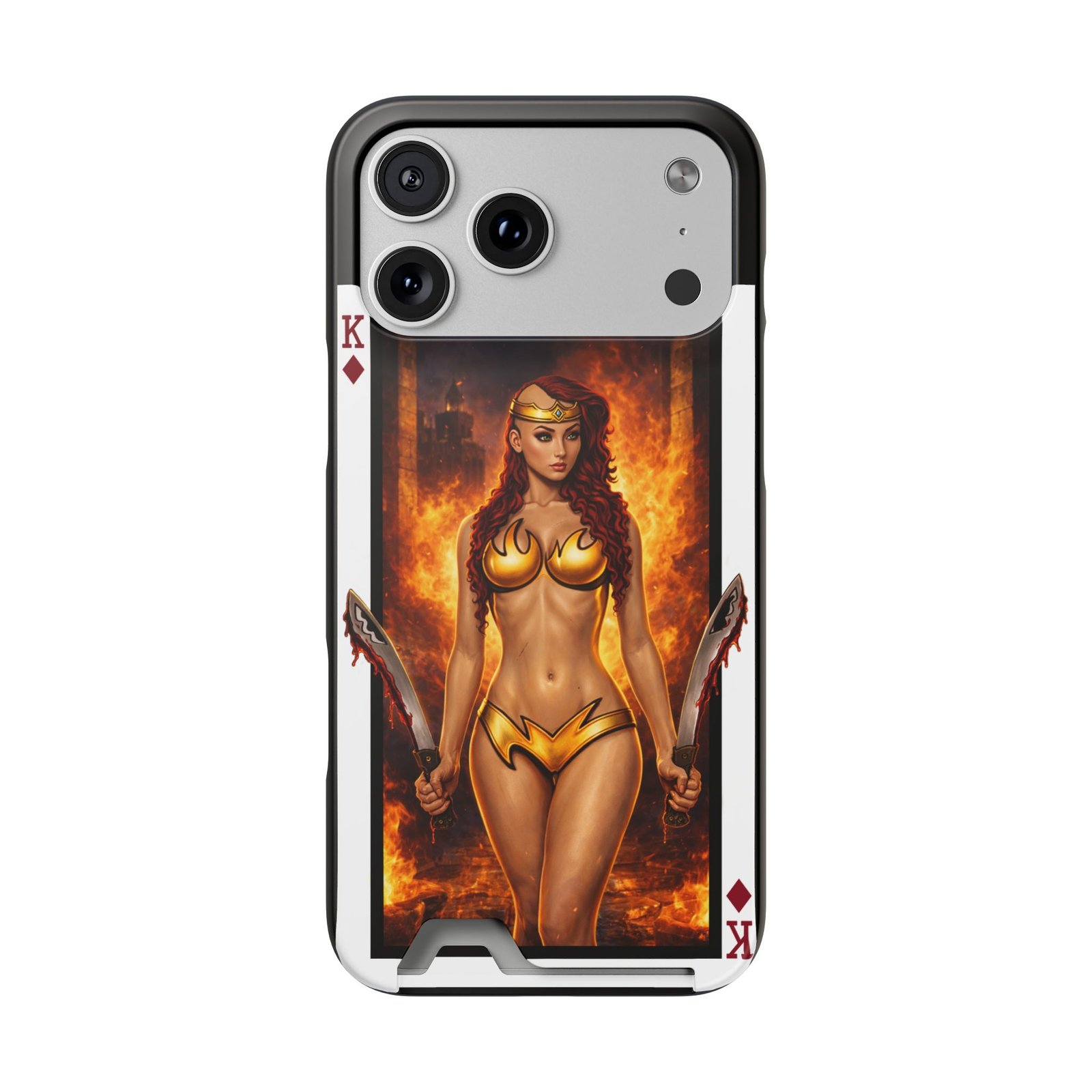 Let’s Play – Deck of Diamonds Slim Card Holder Phone Case | LordzKreationz - Image 107