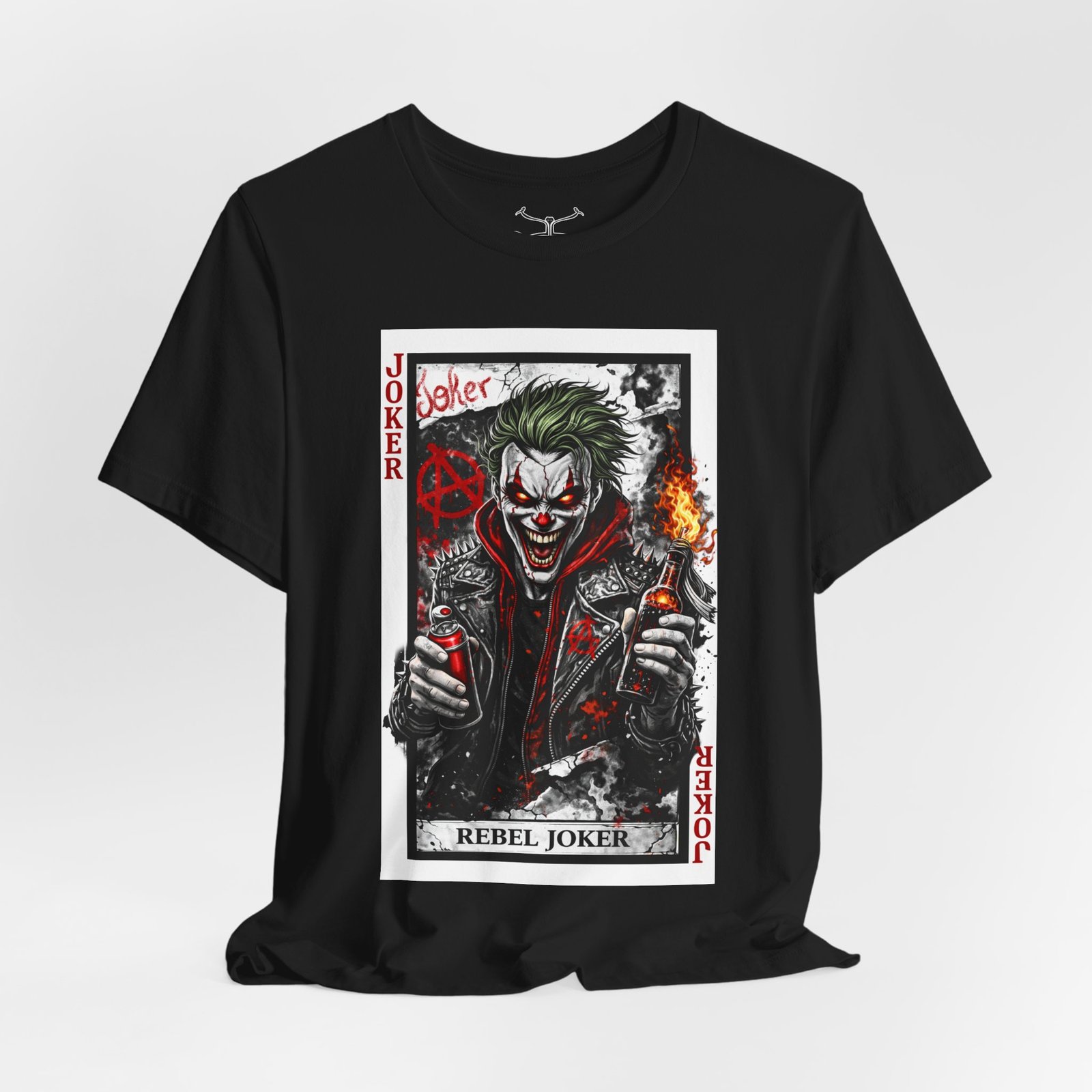Rebel Joker Cotton Crew Tee - Image 1
