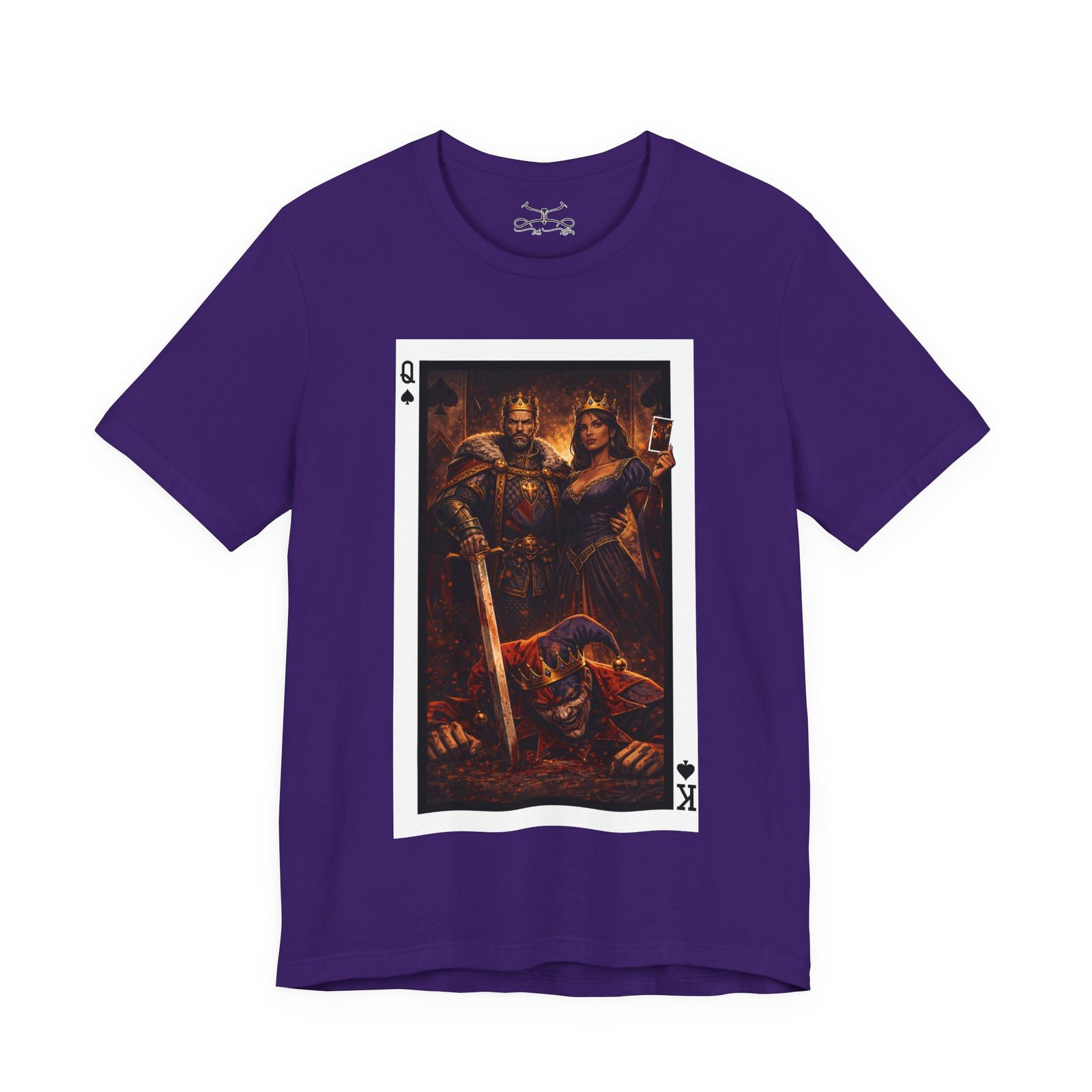 Man Down – King & Queen of Spades T-Shirt - Image 33
