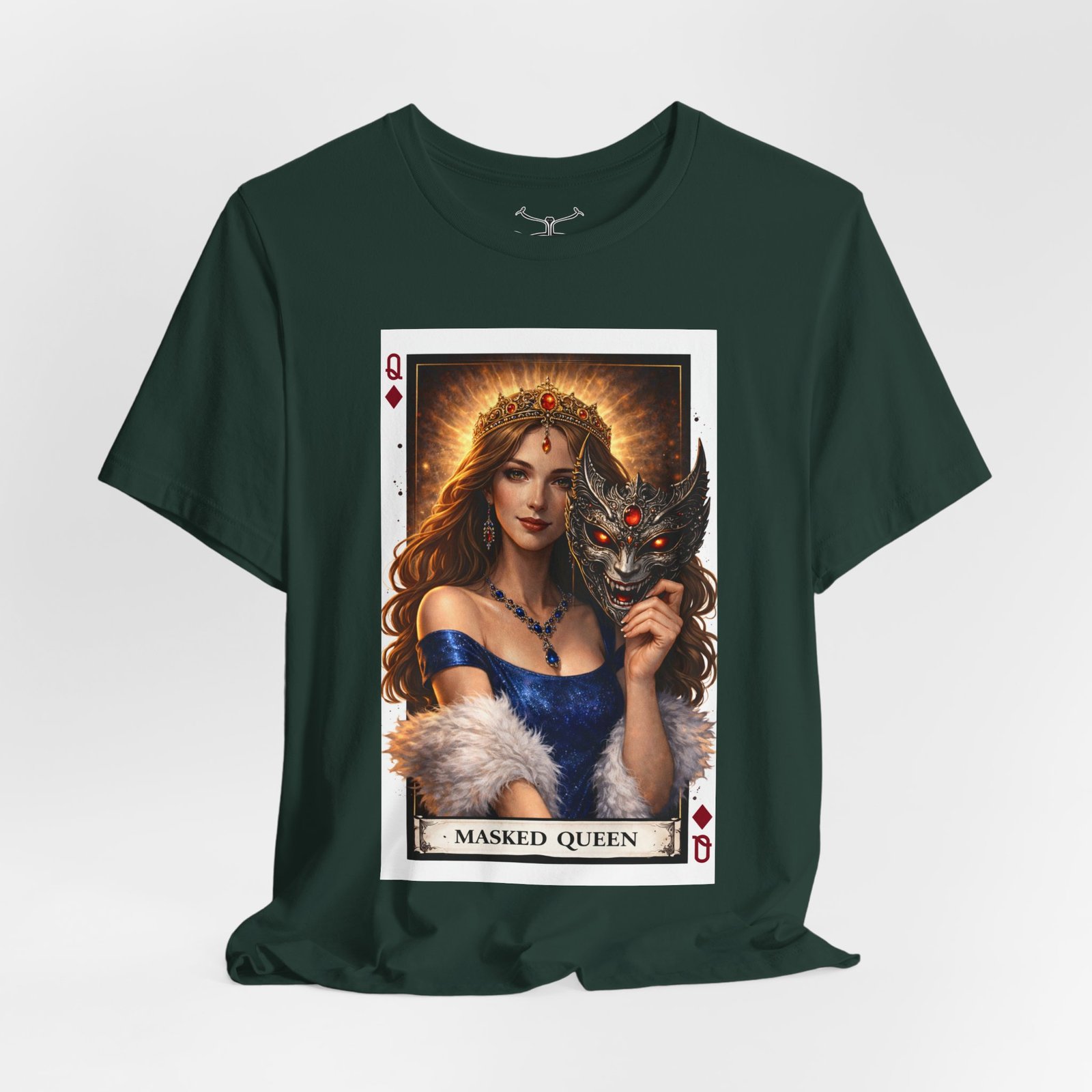 Masked Queen Cotton Crew Tee - Image 24