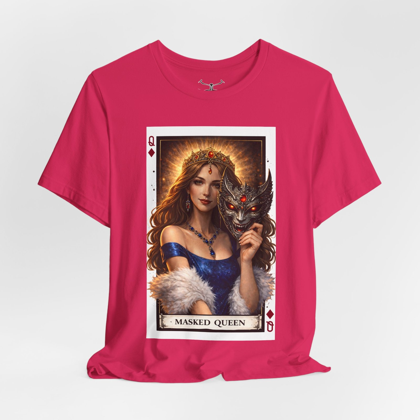 Masked Queen Cotton Crew Tee - Image 40