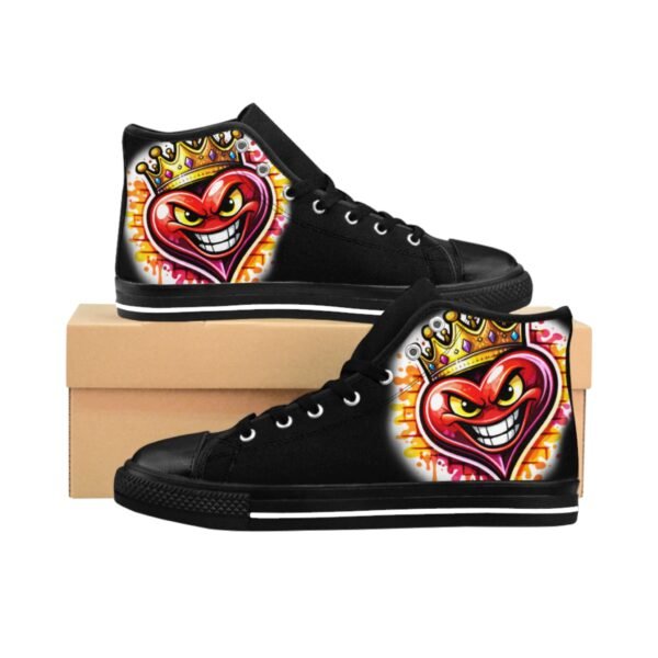 Crowned Chaos (Heart) Women's High-top Sneakers