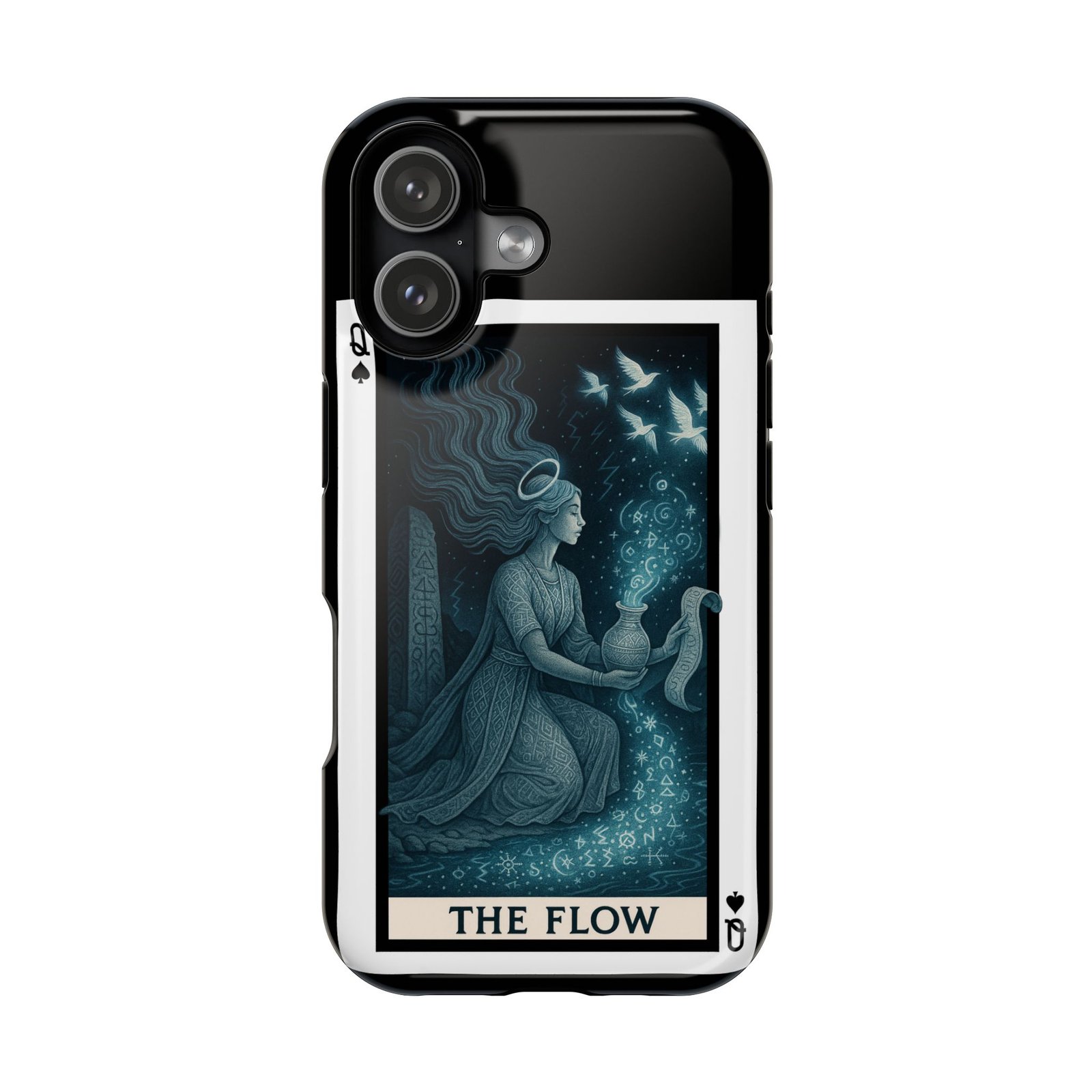Aquarius – Deck of Spades – MagSafe® Protective Phone Case - Image 1