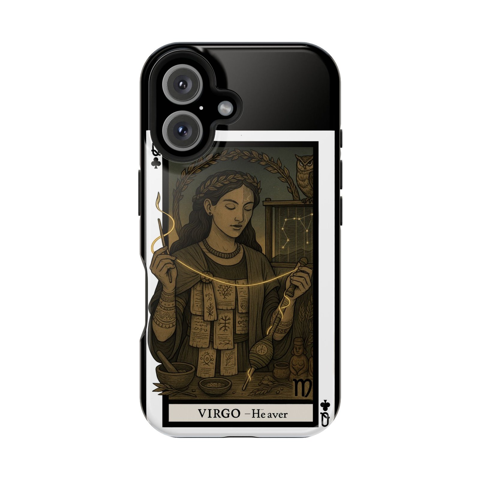 Virgo – Deck of Clubs – MagSafe® Protective Phone Case - Image 28