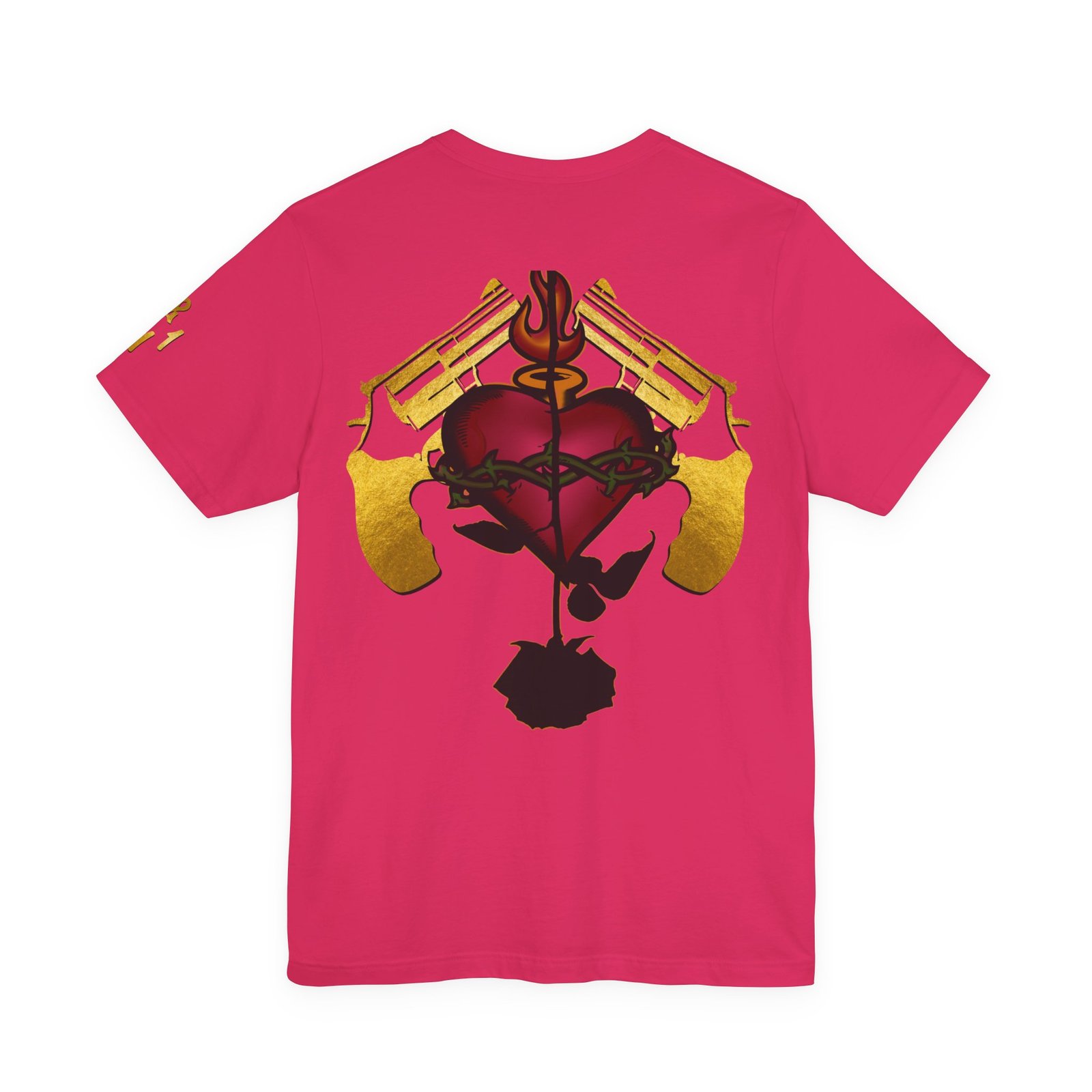 BurGUNdy Unisex Short Sleeve Tee - Image 42