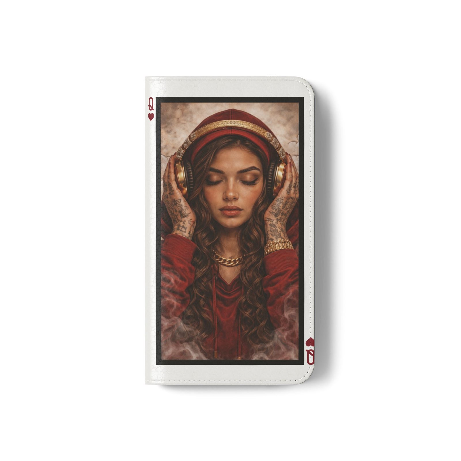 Hear No Evil – LordzKreationz Deck of Cards Flip Wallet Phone Case - Image 3