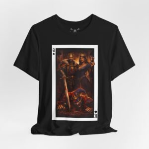 Man Down – King & Queen of Spades T-Shirt - Image 1