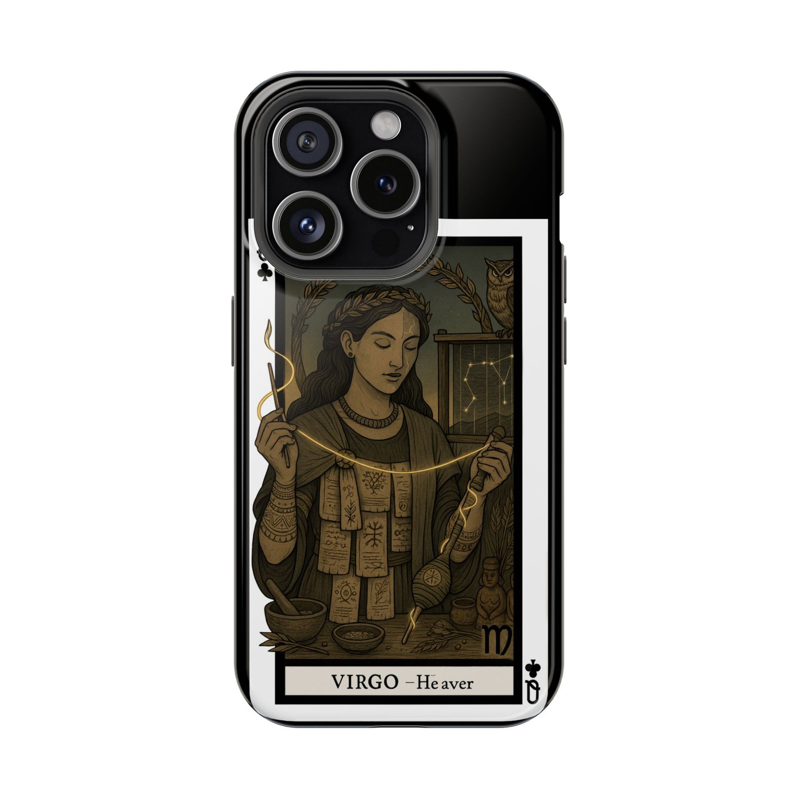 Virgo – Deck of Clubs – MagSafe® Protective Phone Case - Image 12