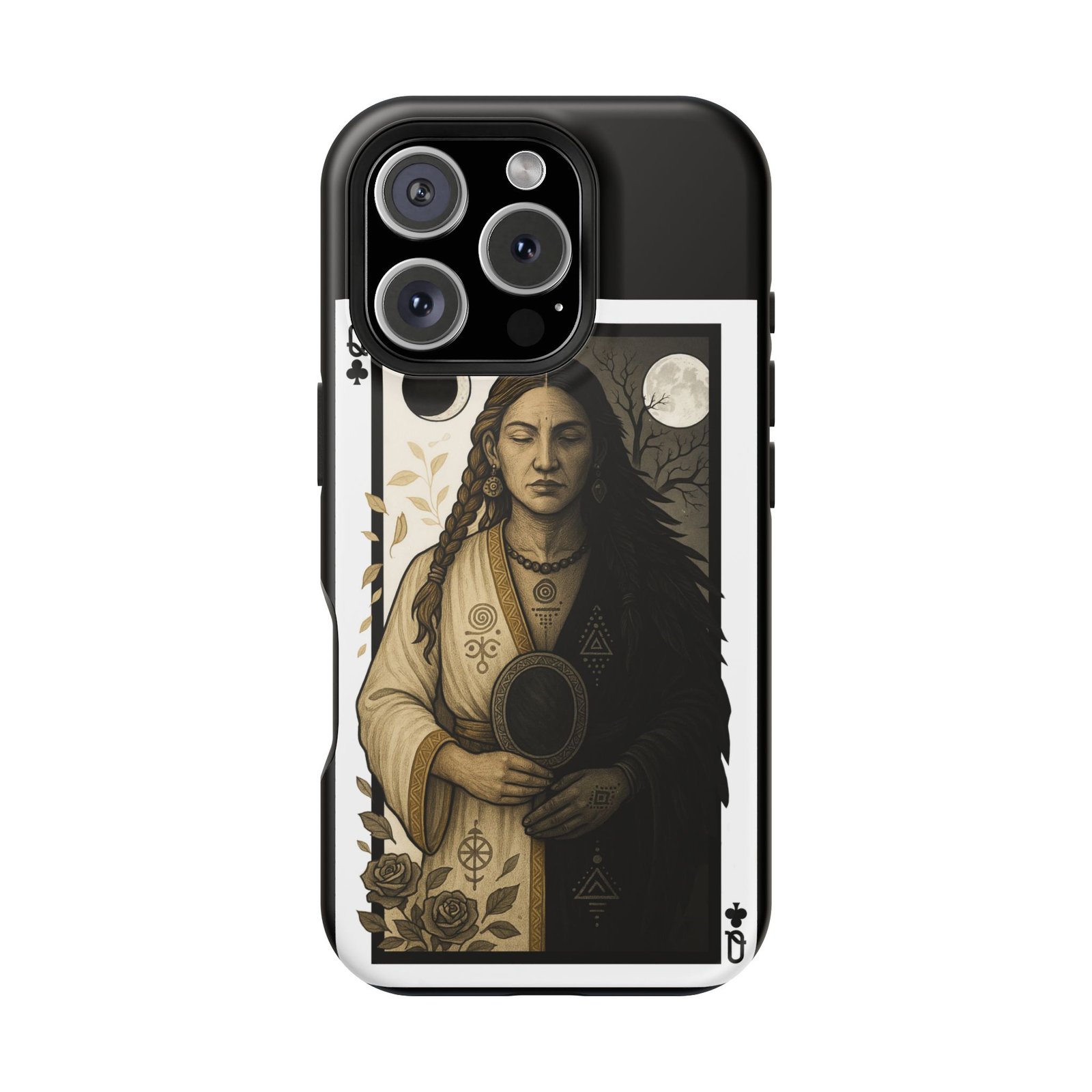 Libra – Deck of Clubs – MagSafe® Protective Phone Case - Image 48