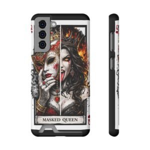 Masked Queen – Deck of Cards Slim Card Holder Phone Case | LordzKreationz - Image 29