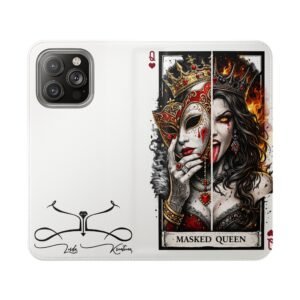 Masked Queen – Deck of Hearts Flip Wallet Phone Case | LordzKreationz - Image 69
