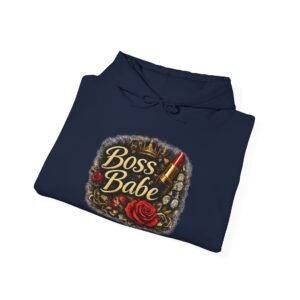 Boss Babe Unisex Heavy Blend™ Hooded Sweatshirt - Image 32