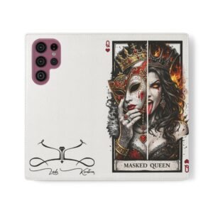 Masked Queen – Deck of Hearts Flip Wallet Phone Case | LordzKreationz - Image 9