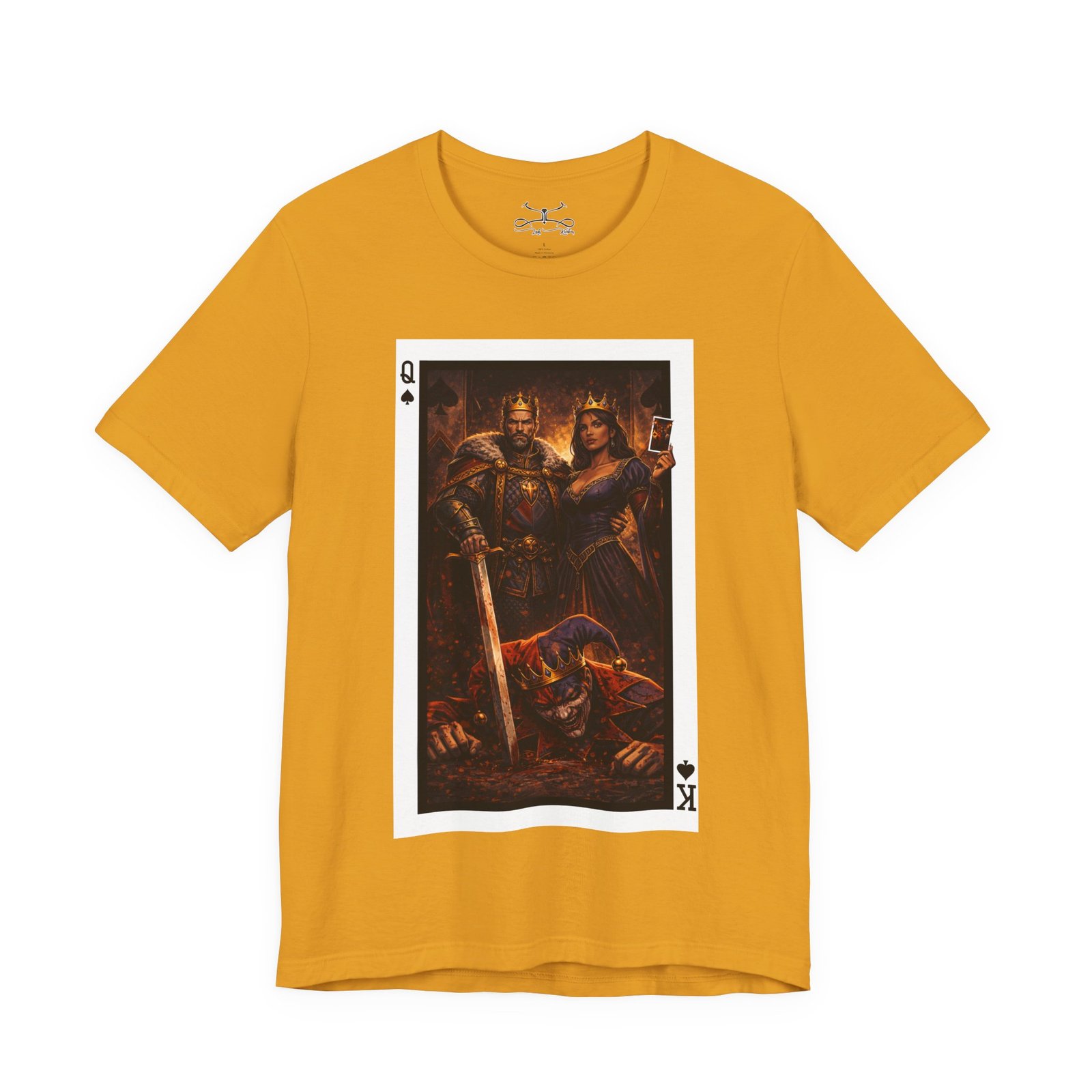 Man Down – King & Queen of Spades T-Shirt - Image 13