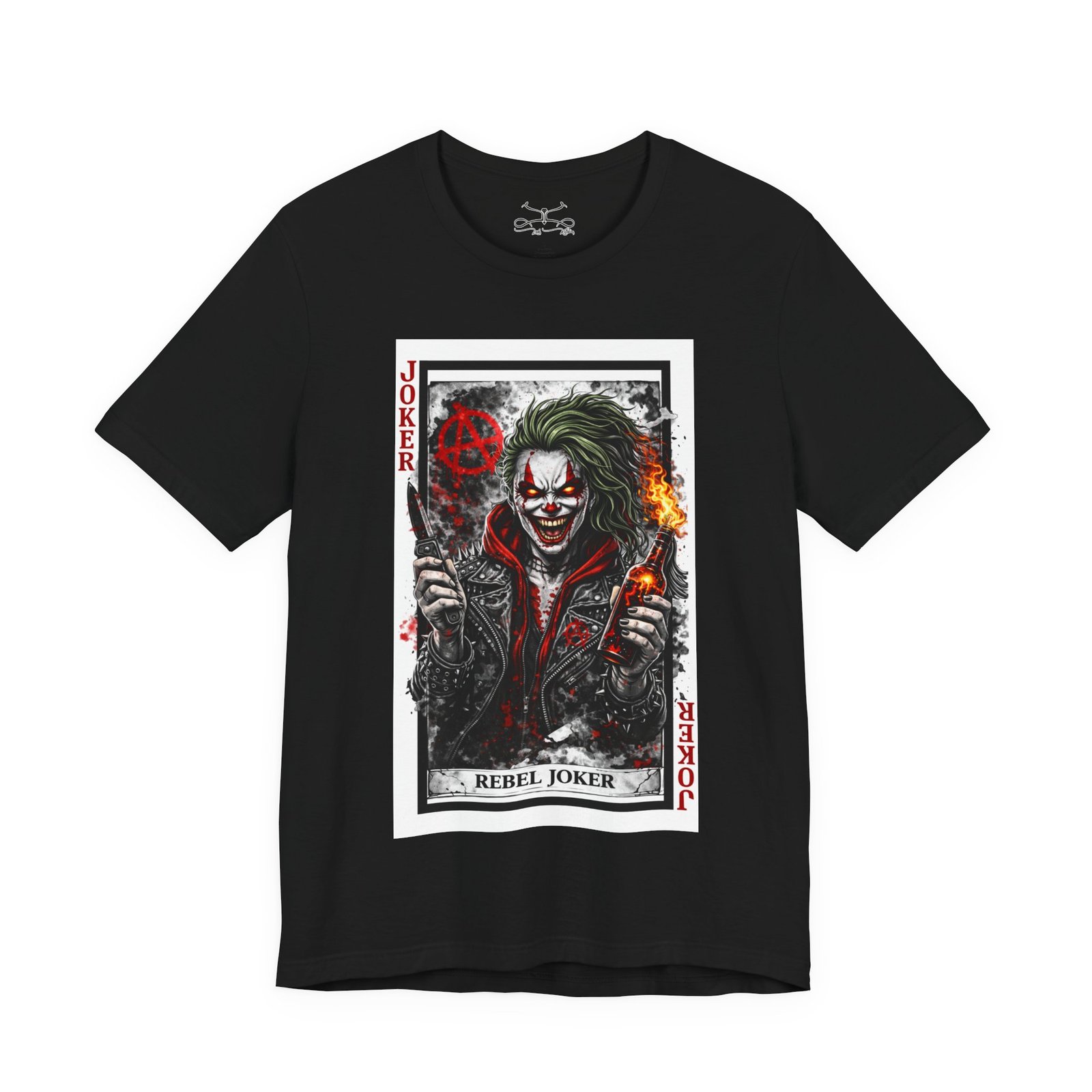 His Rebel Joker Cotton Crew Tee - Image 2
