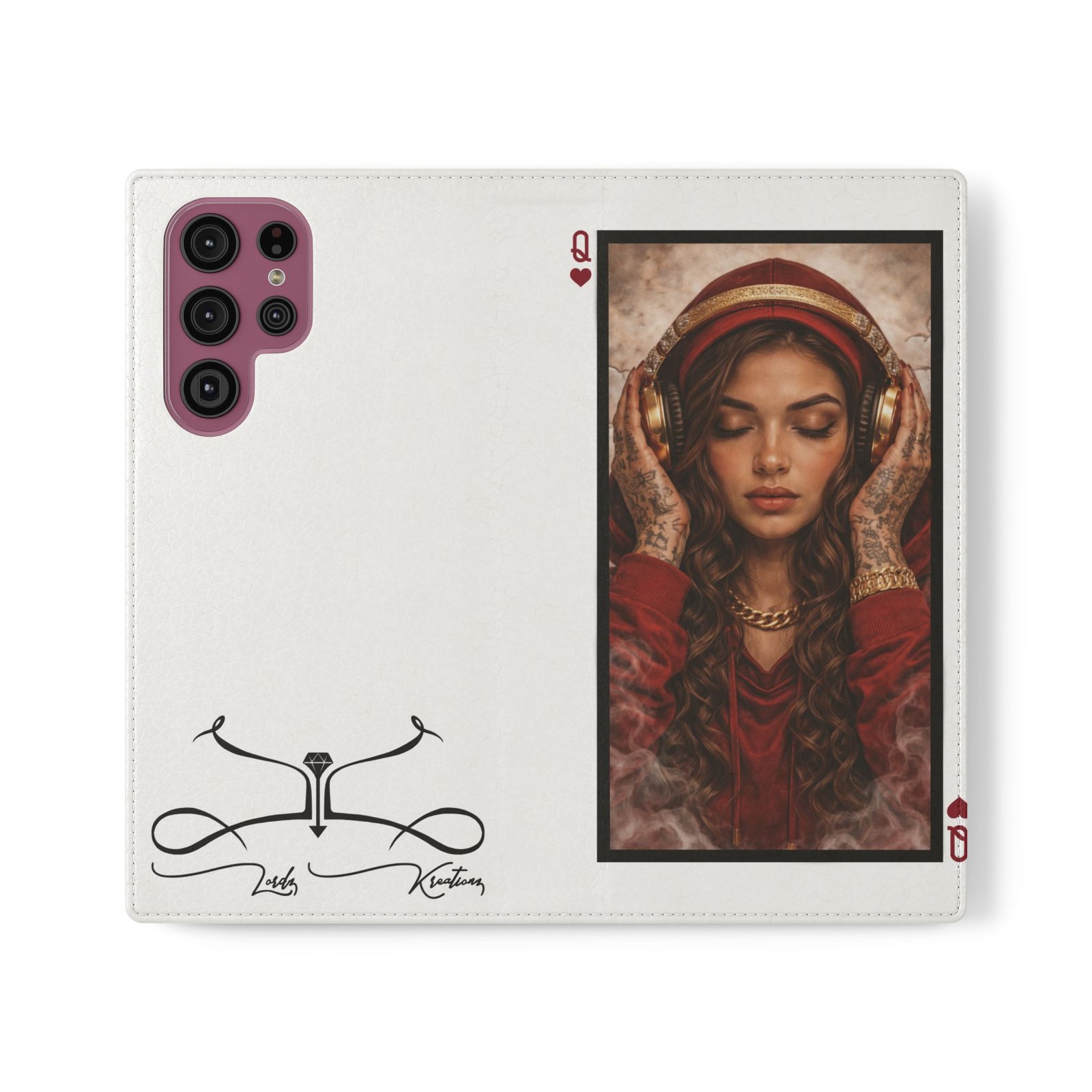Hear No Evil – LordzKreationz Deck of Cards Flip Wallet Phone Case - Image 9